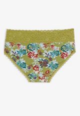 Simply Comfy Floral Cotton Hipster Panty, C9009, small