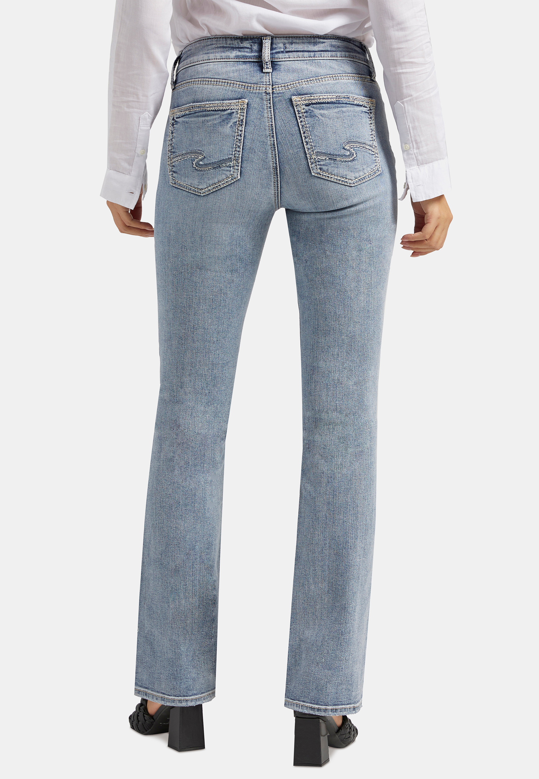Silver Jeans Co.&reg; Suki Slim Boot Curvy Mid Rise Jean, C2806, large