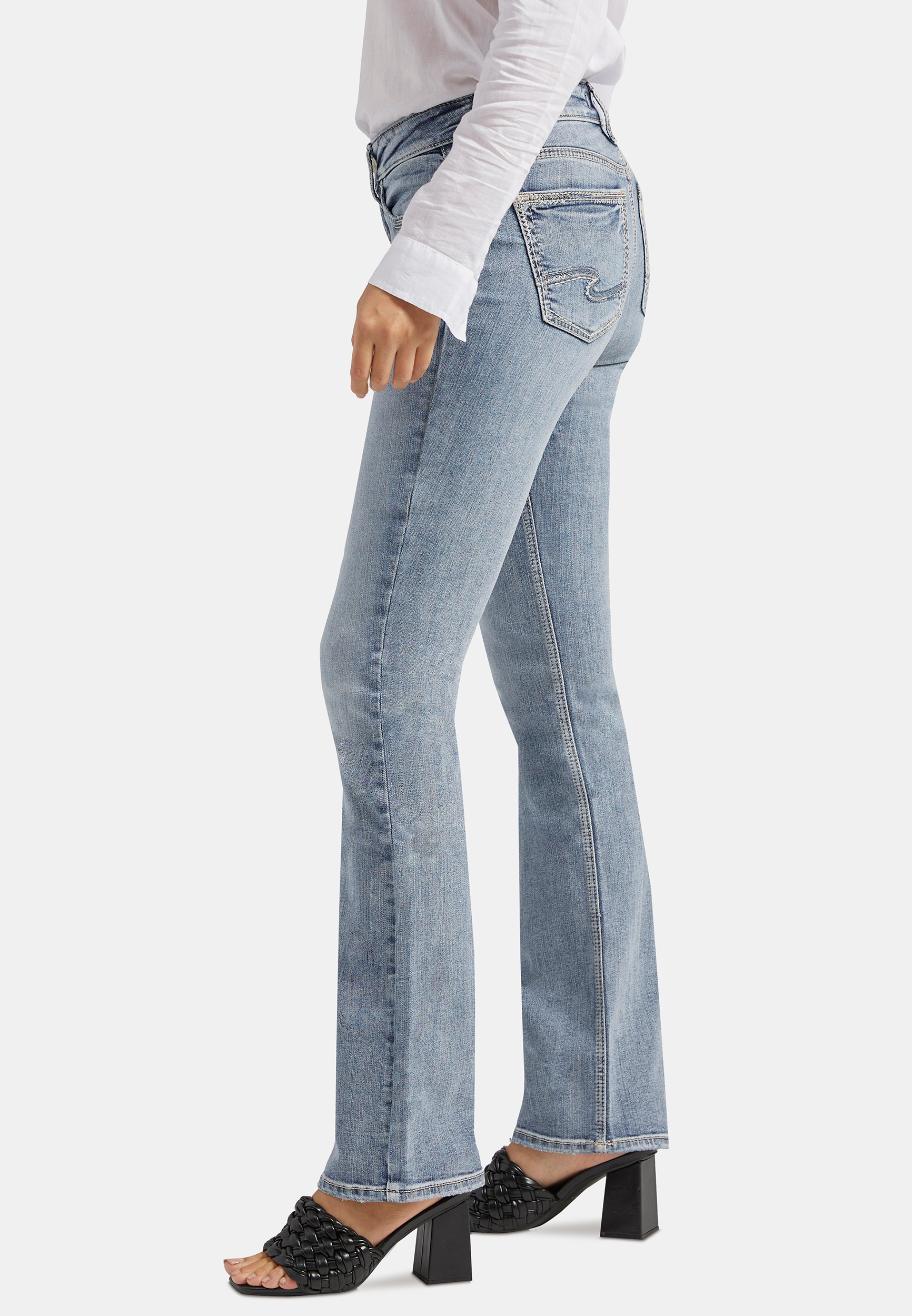 Silver Jeans Co.&reg; Suki Slim Boot Curvy Mid Rise Jean, C2806, large