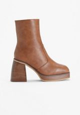 Candace Platform Boot, COGNAC, small