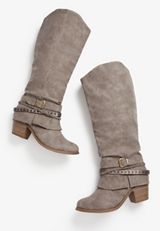 Carmen Hooded Wide Calf Tall Boot, C211, small