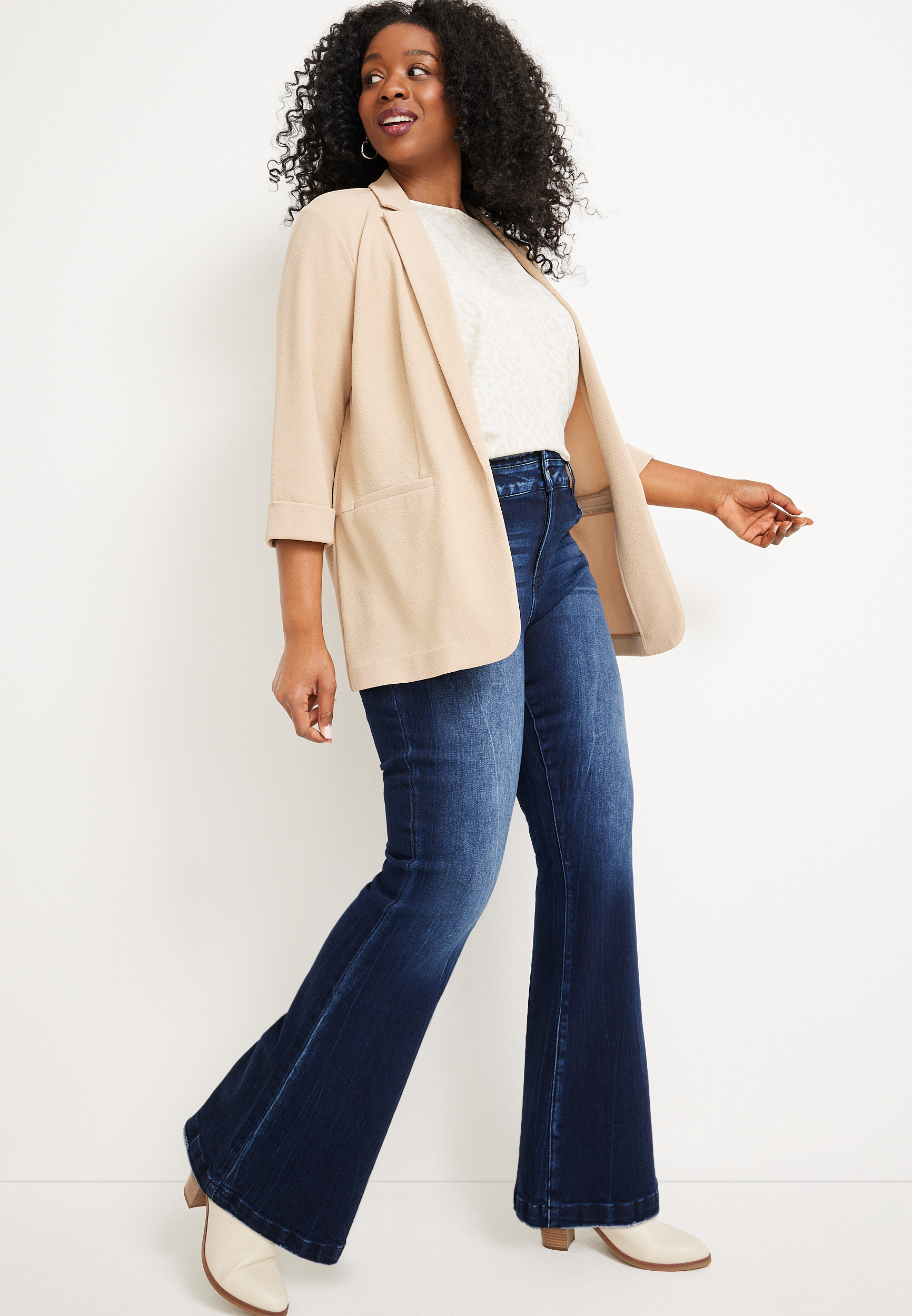 Plus Size KanCan&trade; Flare High Rise Jean, C258, large