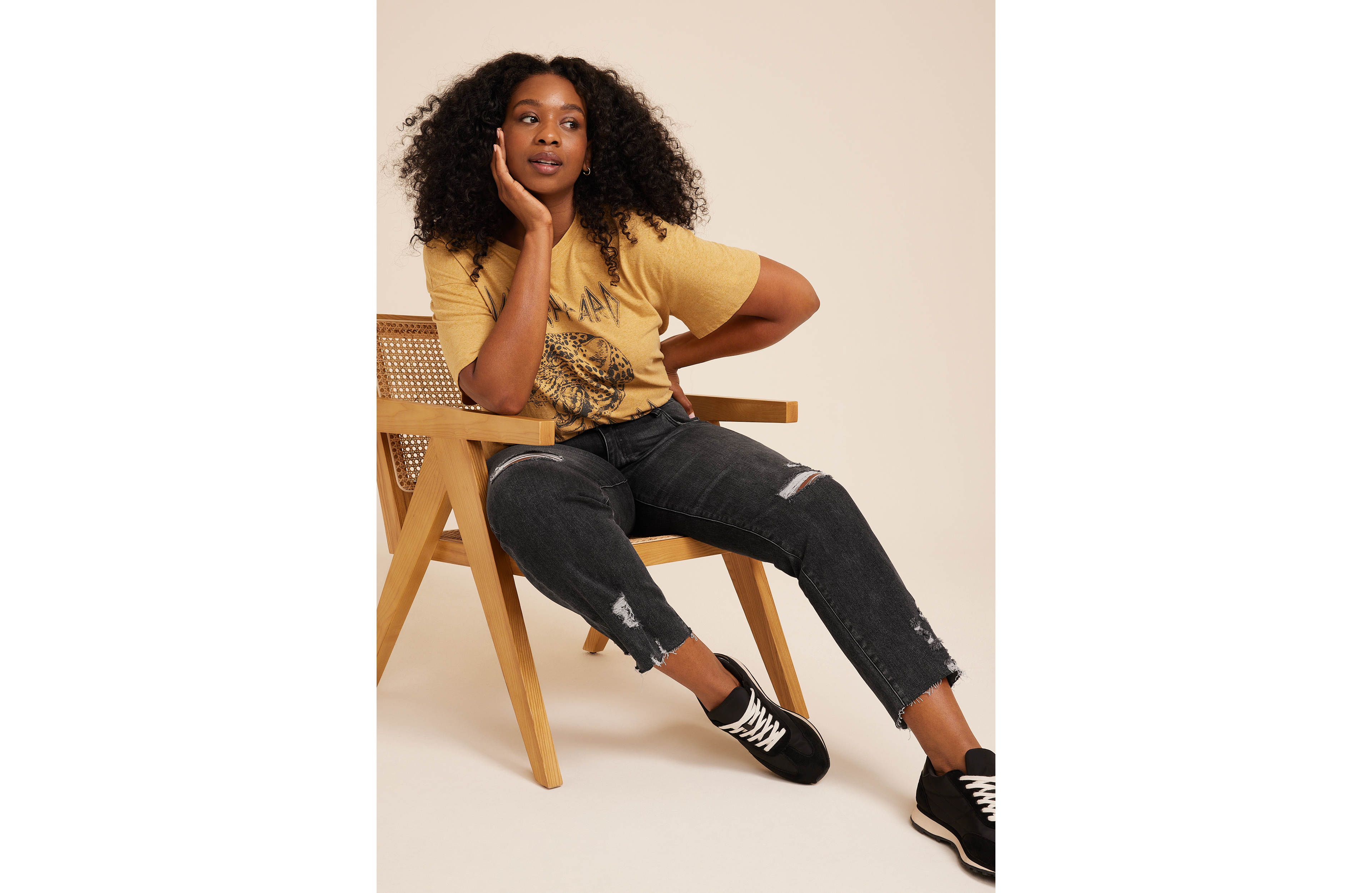 Plus KanCan™ Charcoal Ankle Straight Mid Rise Ripped Jean
