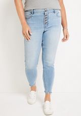 Plus Size m jeans by maurices&trade; Cool Comfort Mid Fit Mid Rise Button Fly Jean, C2806, small