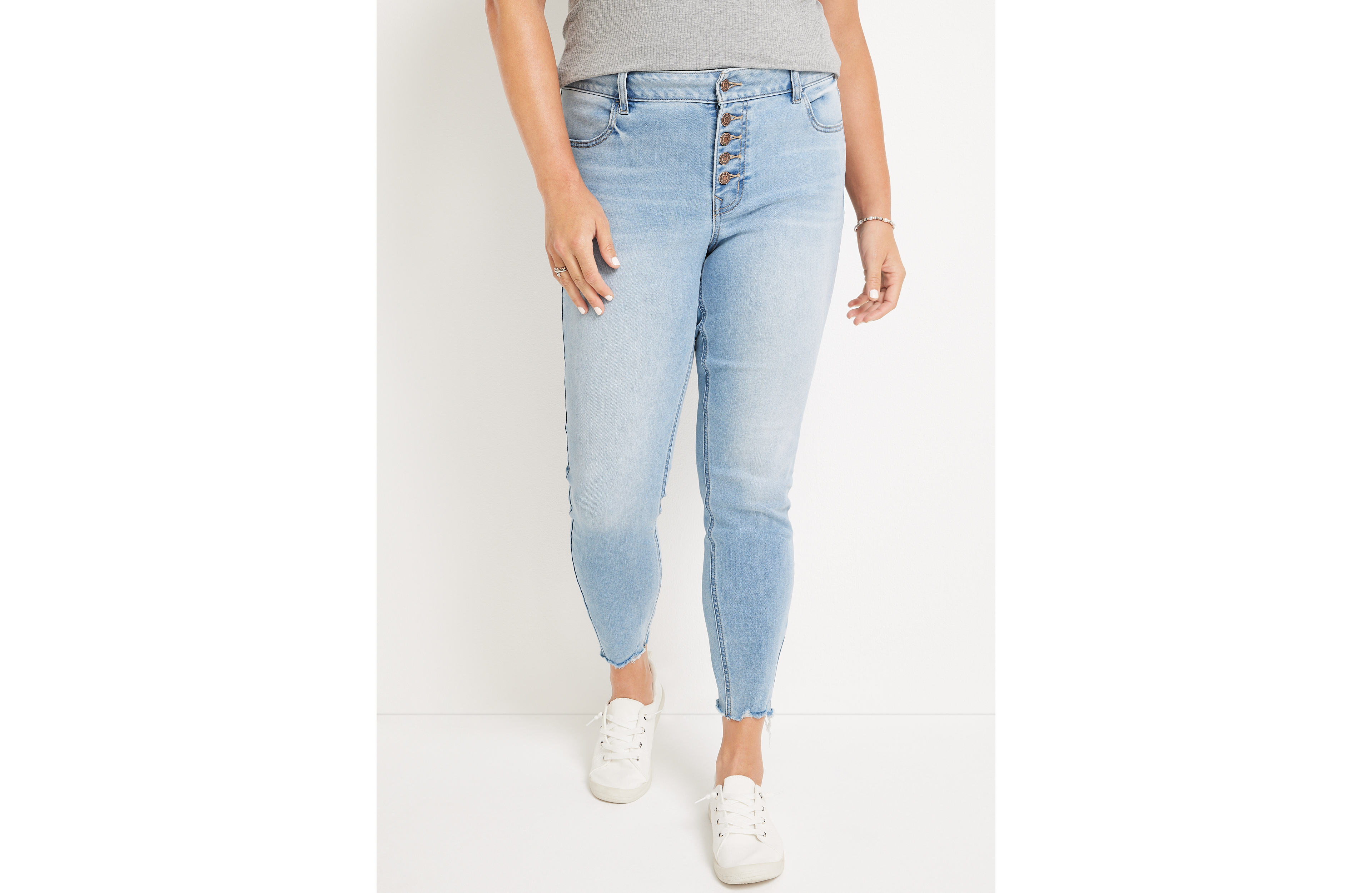 Plus m jeans by maurices™ Cool Comfort Mid Fit Rise Button Fly Jean