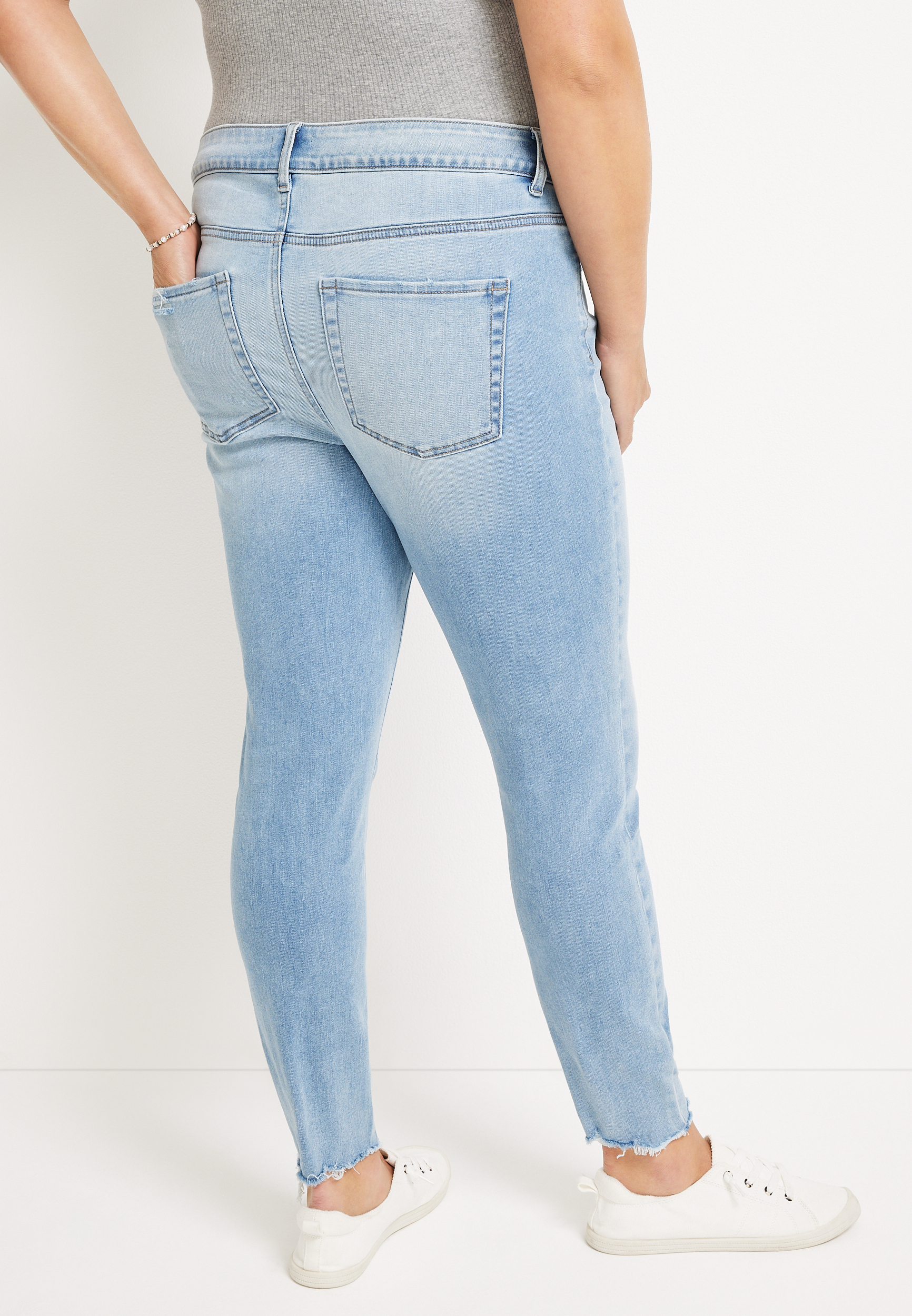 Plus Size m jeans by maurices&trade; Cool Comfort Mid Fit Mid Rise Button Fly Jean, C2806, large