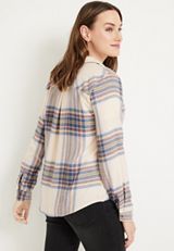 Cabin Plaid Button Up Shirt, C1772, small