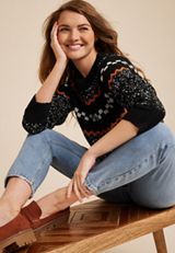 Fair Isle Sweater, C1246, small