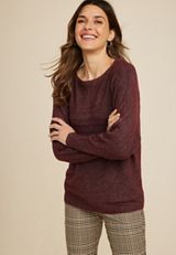 Cable Knit Dolman Sweater, C3058, small