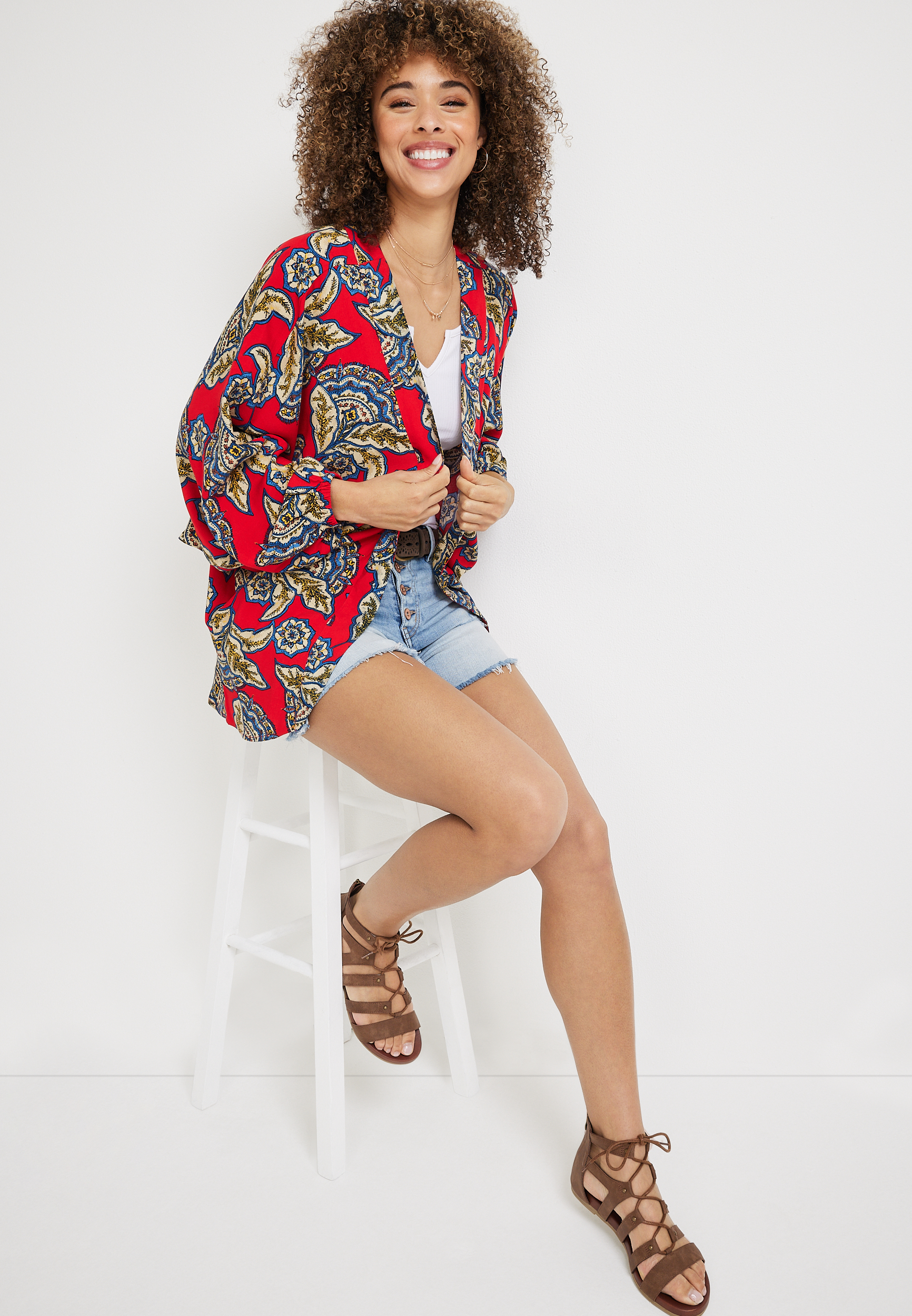Floral Kimono, C6875, large