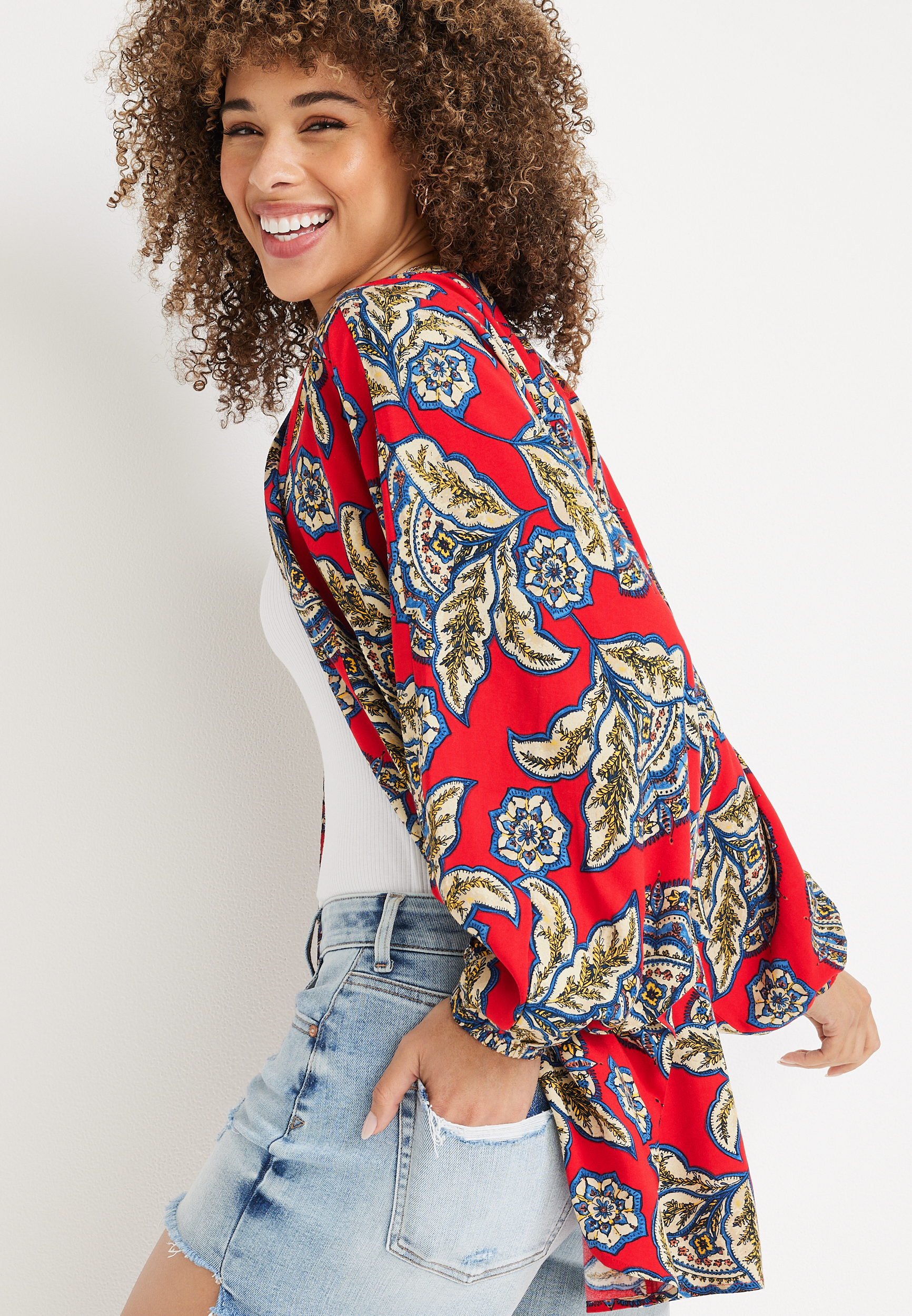 Floral Kimono, C6875, large