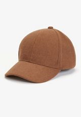 Brown Felt Baseball Hat, , small