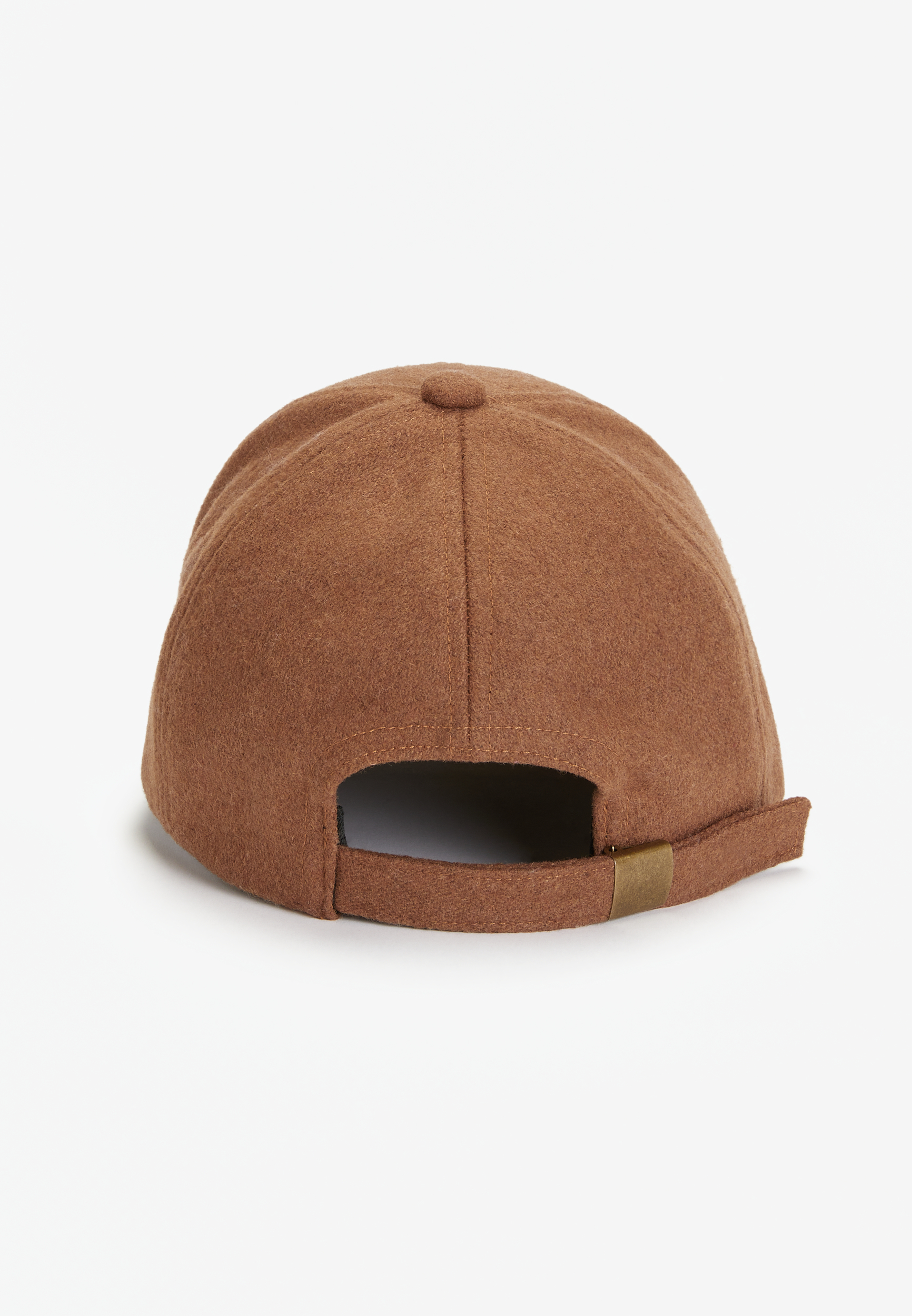 Brown Felt Baseball Hat, , large