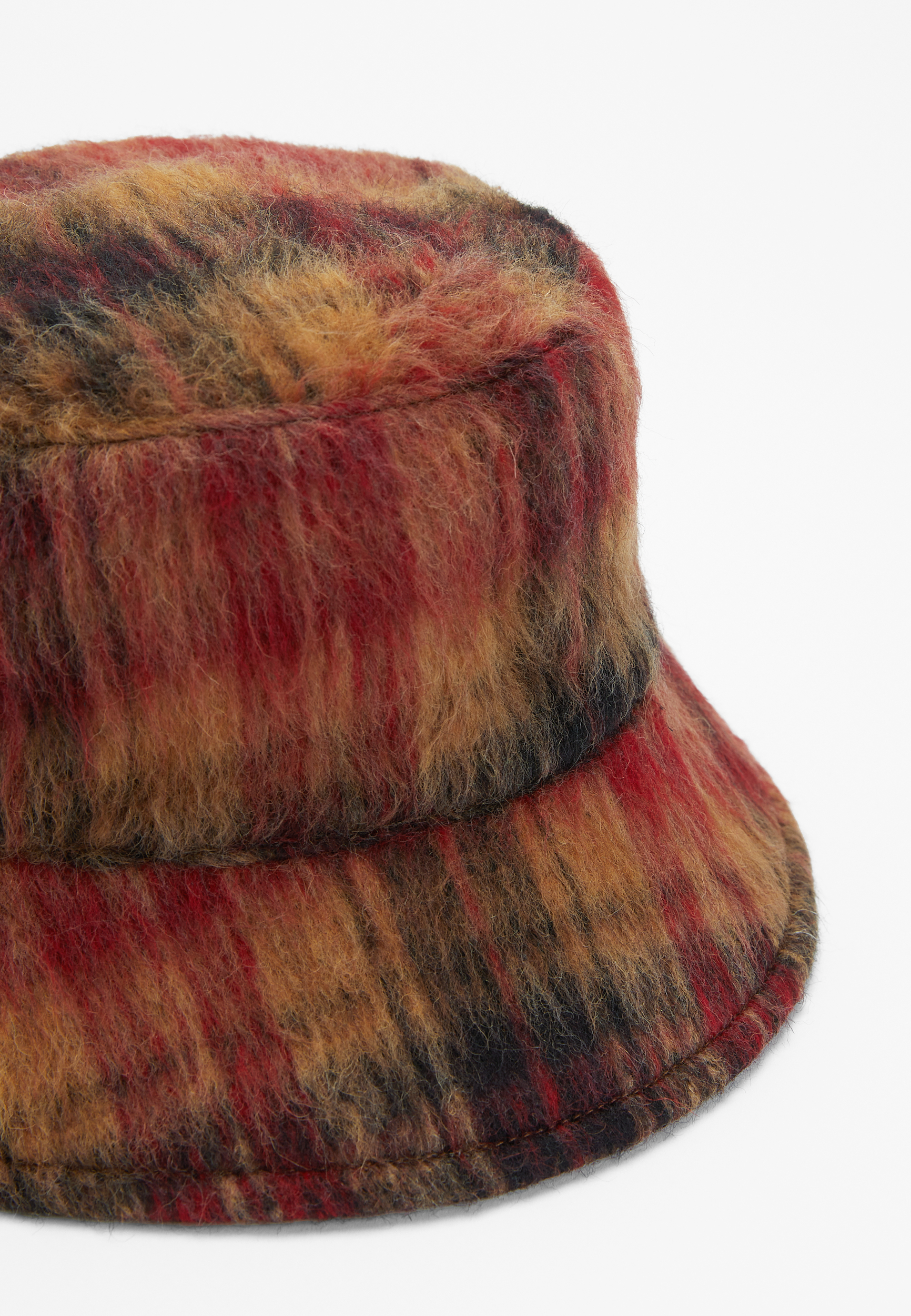 Red Plaid Bucket Hat, , large
