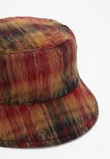 Red Plaid Bucket Hat, , small