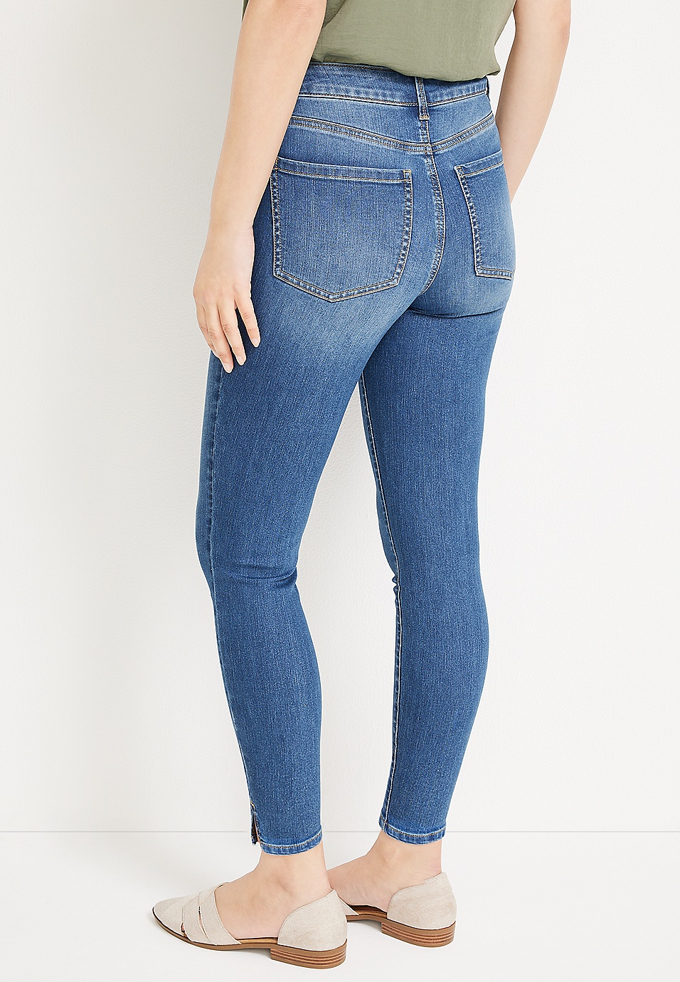 m jeans by maurices™ Everflex™ Mid Fit Mid Rise Slim Boot Jean