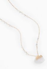 Crystal Stone Pendant Necklace, , small