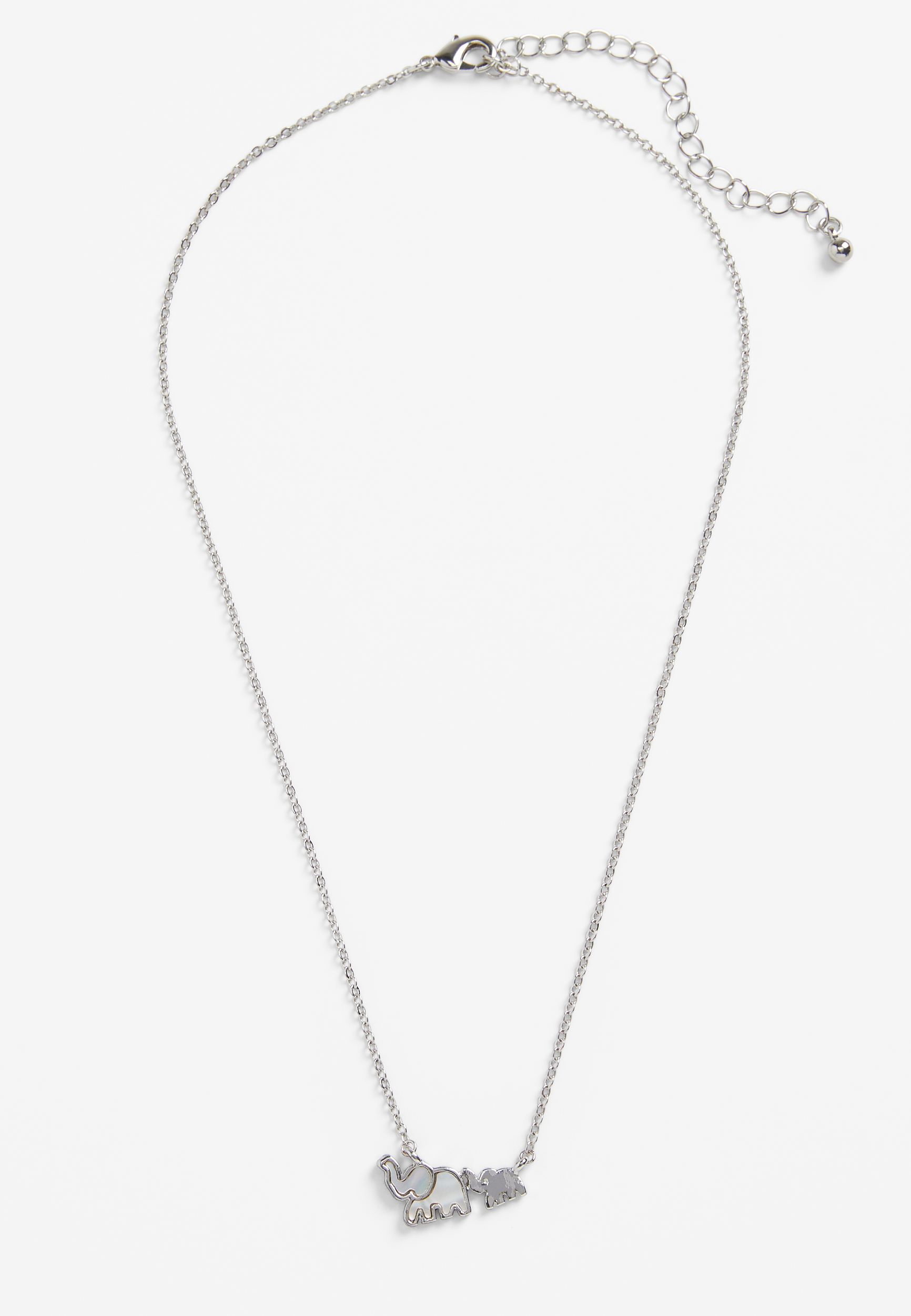 Elephant Pendant Necklace, , large