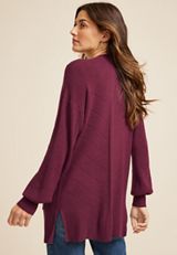 Drop Shoulder Open Front Cardigan, C3056, small