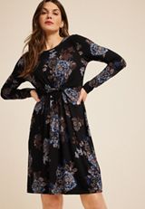 24/7 Floral Front Twist Mini Dress, , small