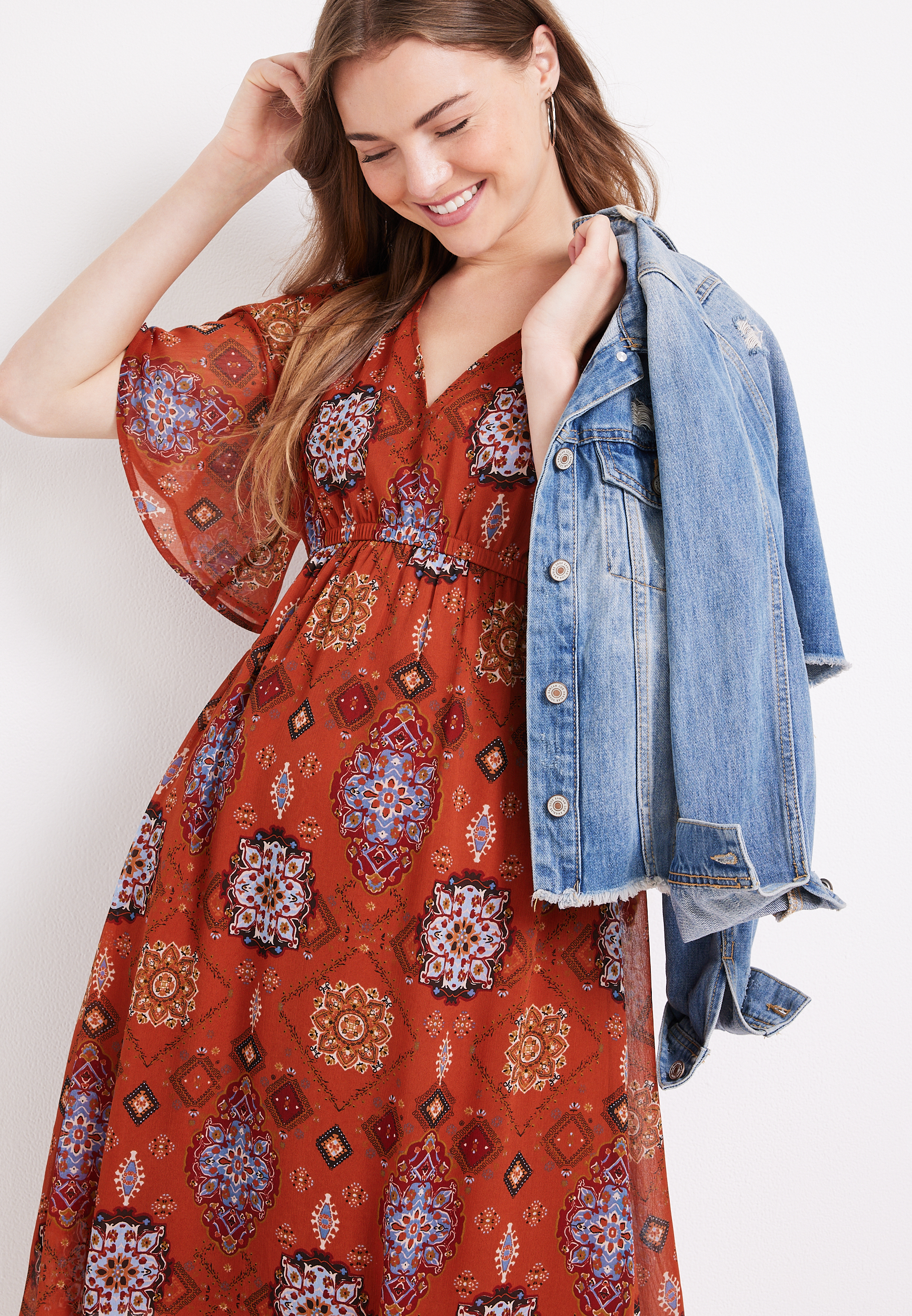 Medallion Midi Dress, C5528, large