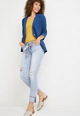 m jeans by maurices&trade; Slim Straight Ankle Mid Rise Jean, C2806, small
