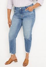 Plus Size m jeans by maurices&trade; Slim Straight Ankle High Rise Jean, C3337, small