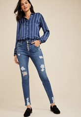 m jeans by maurices™ Everflex™ Super Skinny Mid Rise Ankle Jean