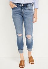 m jeans by maurices&trade; Super Skinny Ankle Mid Rise Ripped Jean, C258, small
