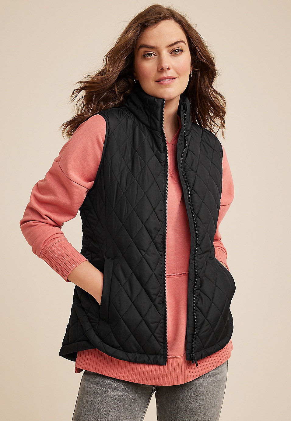 Maurices Women's Hooded Longline Puffer Coat