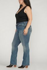 Plus Size Silver Jeans Co.&reg; Suki Slim Boot Curvy Mid Rise Jean, C3337, small