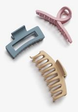 3 Pack Mixed Shapes Claw Hair Clips, C1524, small