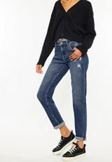 KanCan&trade; Relaxed Boyfriend High Rise Ripped Jean, C258, small