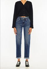 KanCan&trade; Relaxed Boyfriend High Rise Ripped Jean, C258, small