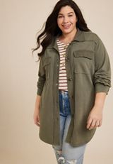 Plus Size North Shore Shacket, C186, small