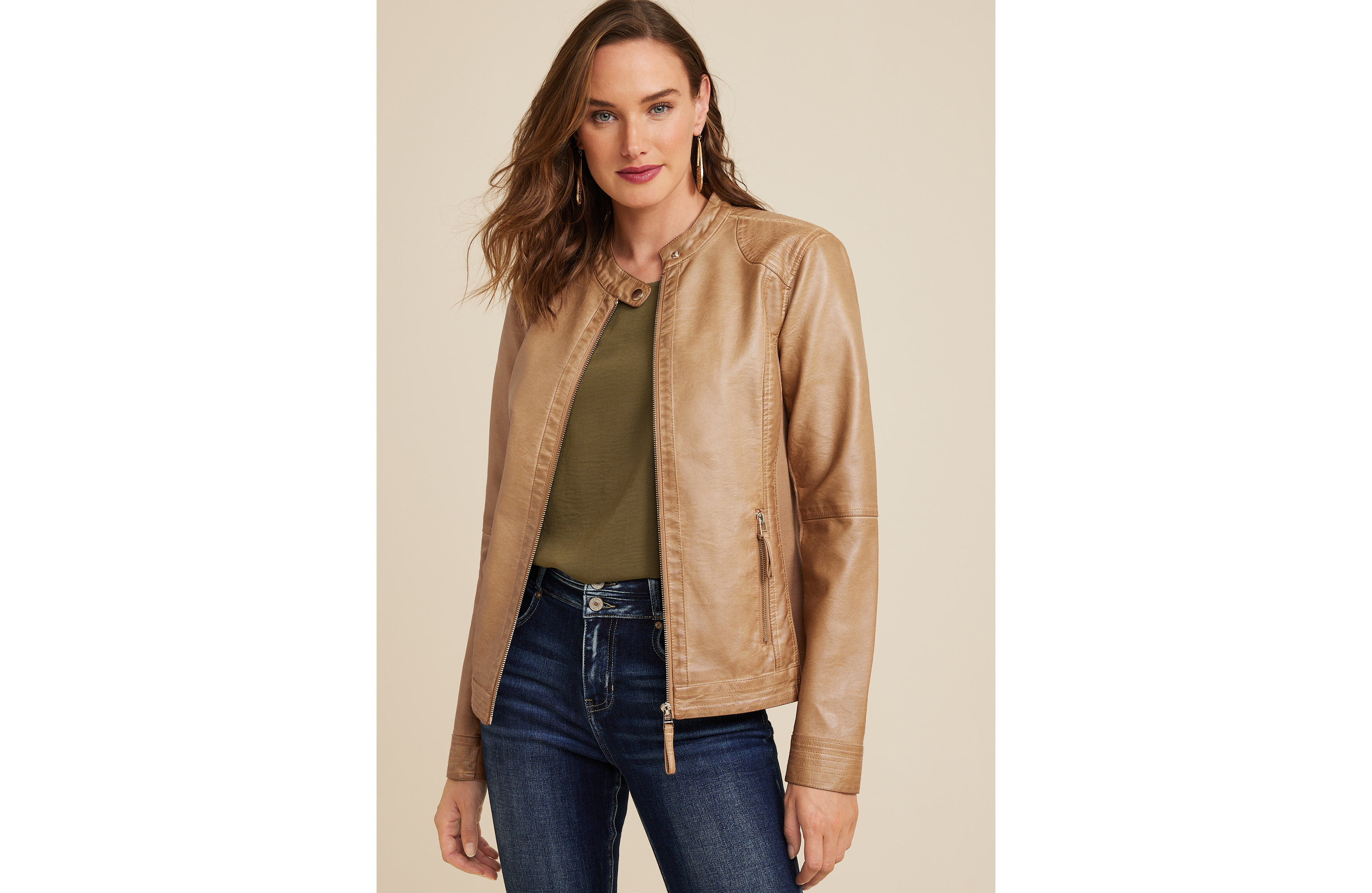 Faux Leather Jacket