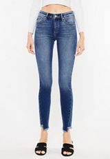 KanCan&trade; Skinny Mid Rise Frayed Hem Jean, C3337, small