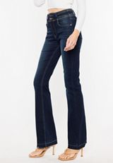 KanCan&trade; Dark High Rise Double Button Bootcut Jean, C258, small