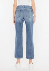 KanCan&trade; Nonstretch High Rise Plaid Patch Ripped Boyfriend Jean, C258, small