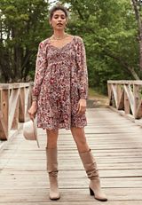 Arbor Floral Smocked Dress, C4343, small