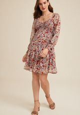 Arbor Floral Smocked Dress, C4343, small