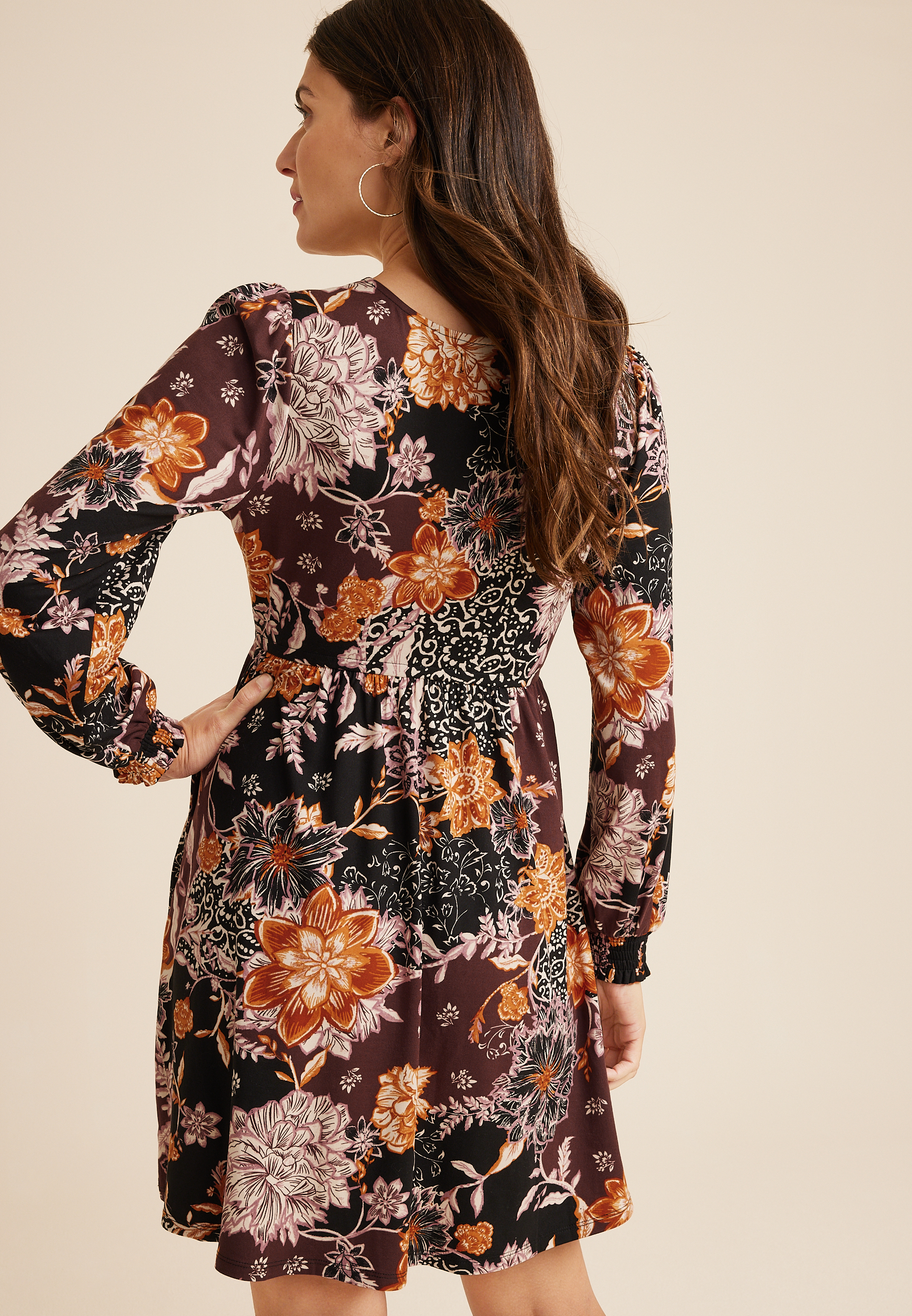 24/7 Floral Mini Dress, C1756, large