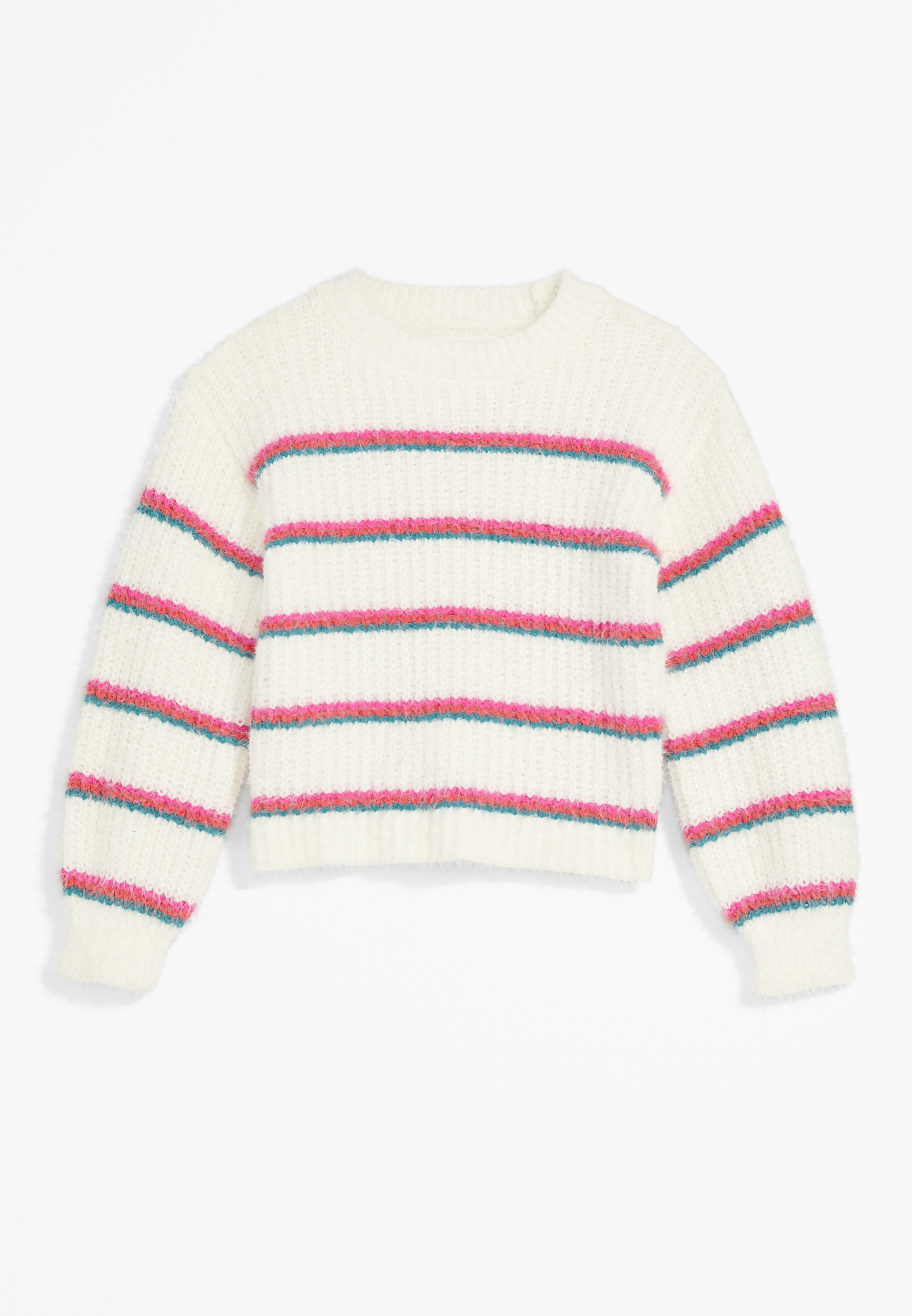 Girls Chenille Striped Sweater | maurices
