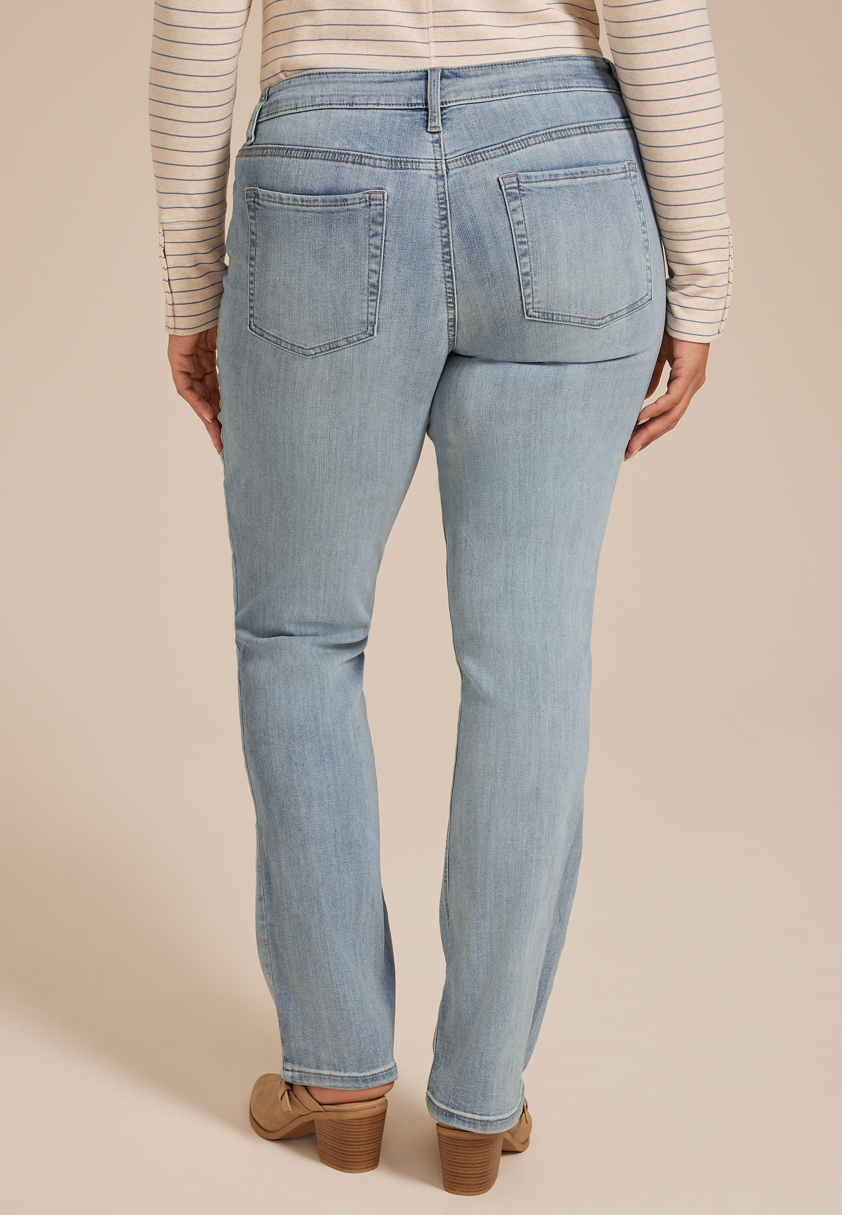 Plus Size m jeans by maurices&trade; Classic Slim Boot Mid Rise Jean, C3337, large