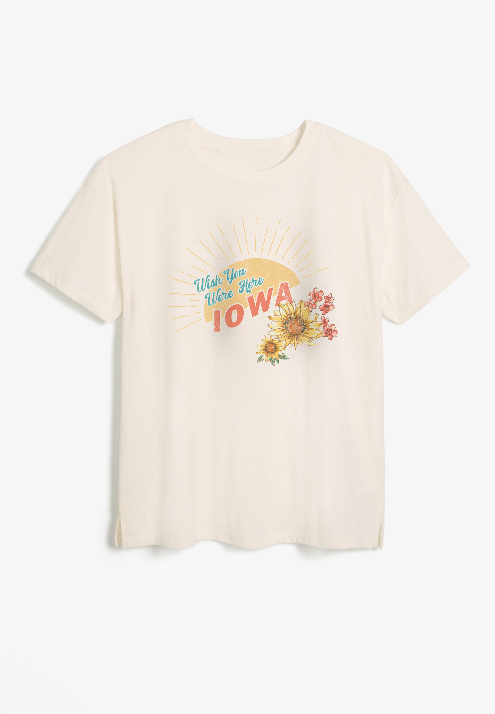 Wish You Were Here State Relaxed Fit Graphic Tee
