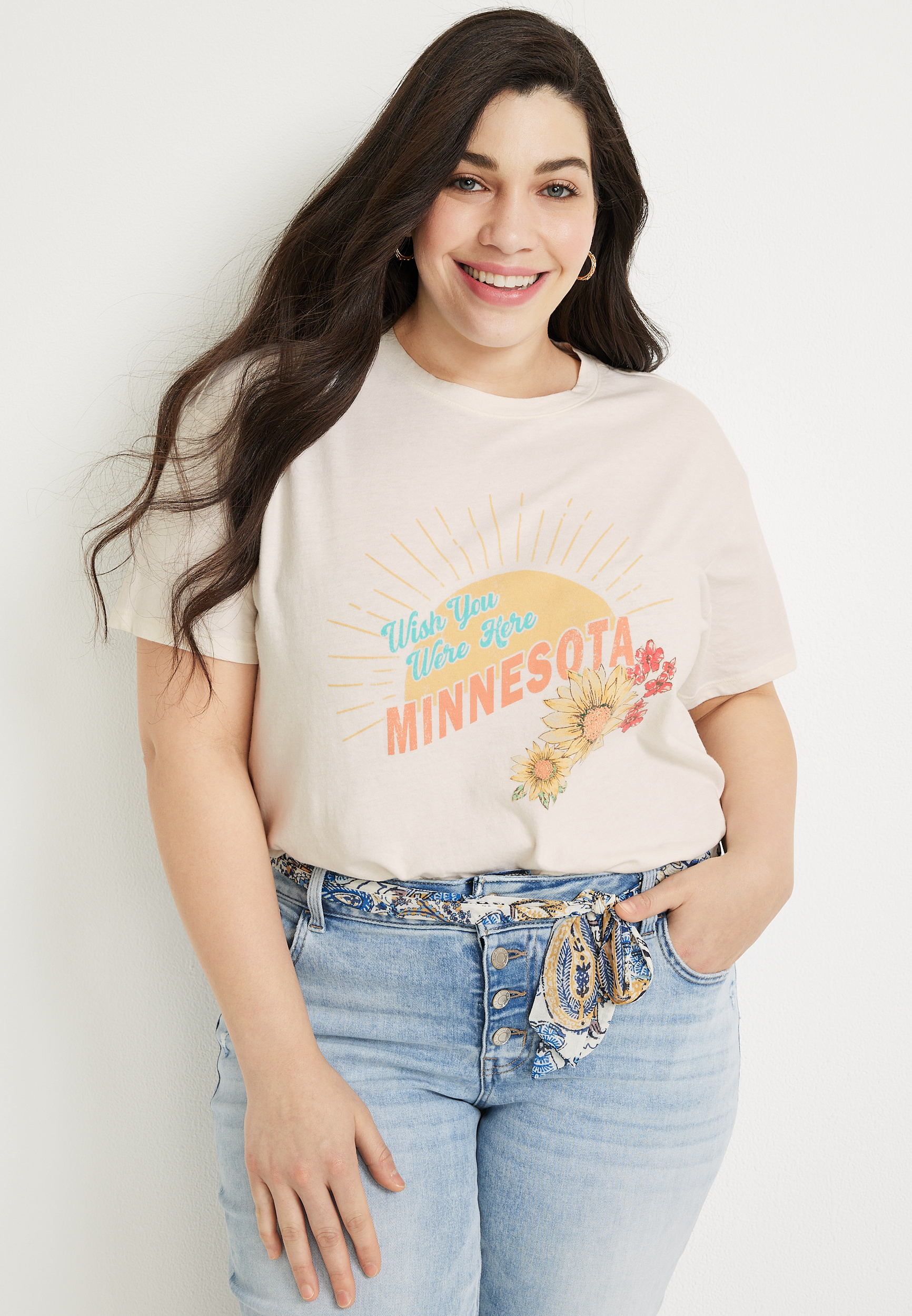 Plus Wish You Were Here State Graphic Tee