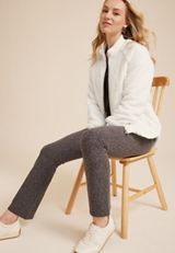 Sherpa Sleeve Mixed Media Puffer Jacket, C4673, small