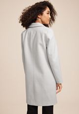 One Button Dress Coat, HEATHER GRAY, small