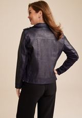 Perfect Faux Leather Moto Jacket, C1919, small