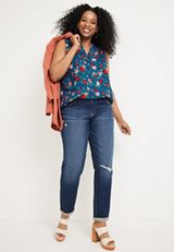 Plus Size Atwood Floral Tank Top, C1772, small